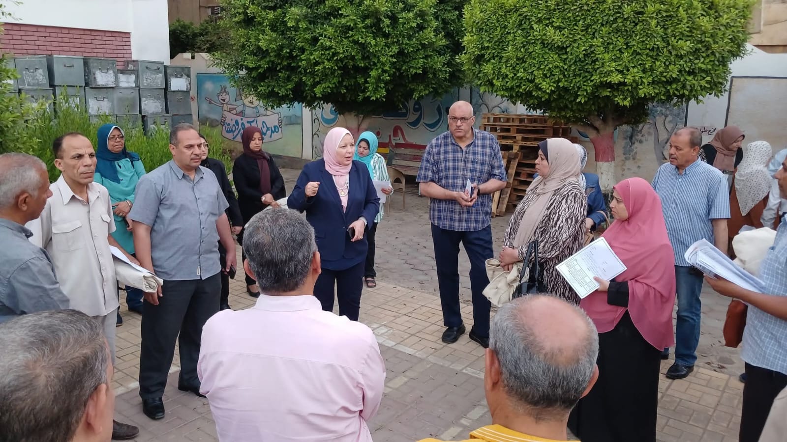 الهواري تتابع انتظام أعمال امتحانات الثانوية العامة